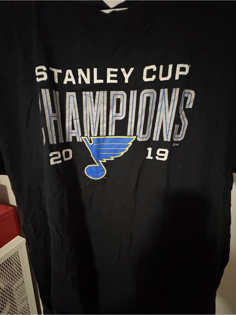 Fanatics Black St. Louis Blues 2019 Stanley Cup Champions Tee